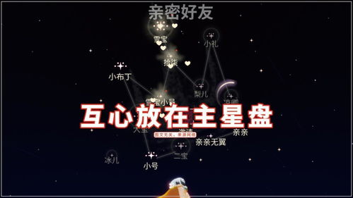 光遇 互心放在主星盘,发展到六角星,好友树解锁交谈你信吗