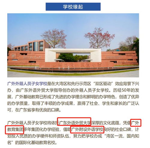 广外外籍人员子女学校官网(广州排名前十的国际学校)