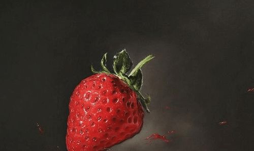 他画够了美人,改画草莓,一颗烂掉的草莓,却卖出了20万的价格
