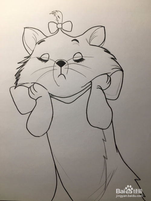 动画片猫和老鼠 猫简笔画 教你画一只汤姆猫 