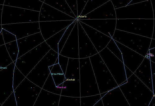 小熊星座 大熊星座 北极星 北斗七星,到底啥关系 