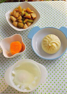 豇豆包 青瓜焖茭白 红薯 糖水荷包蛋