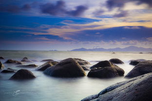 滤镜拍海景 慢门 ...