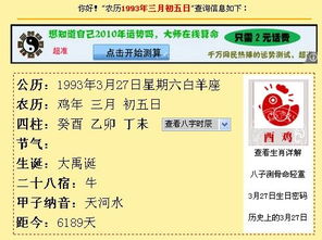 我是1993年农历3月初5生日,请问我是什么星座的 