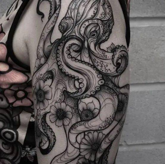 章鱼纹身也是有寓意的哦 象征 