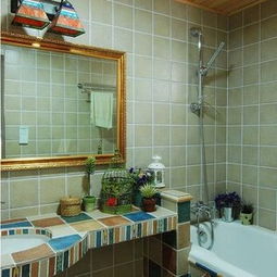 卫生间砖砌洗手台效果图片效果图