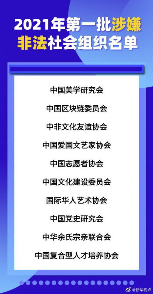 警惕 这10家社会组织为涉嫌非法社会组织