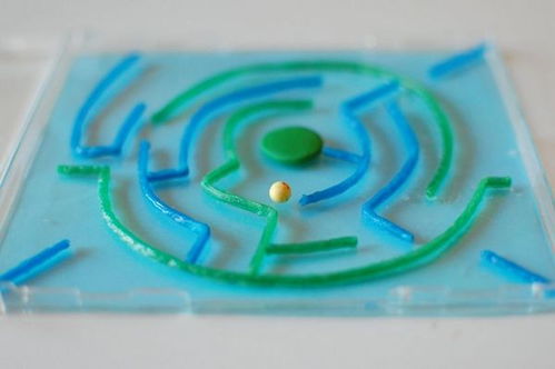 用光盘盒 吸管废物利用手工制作有趣的迷宫玩具