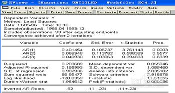 如何用eviews做时间序列模型预测