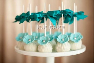 cake pops 棒棒糖蛋糕 婚礼甜品台蛋糕 翻糖蛋糕 10个 