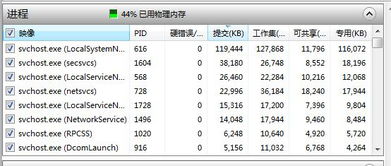 我的系统是温7的,有个系统程序名字叫 svchost.exe 一开机就占了我2G内存大量CPU 