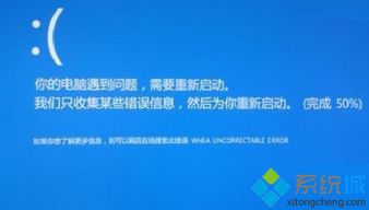 电脑蓝屏提示遇到错误win10