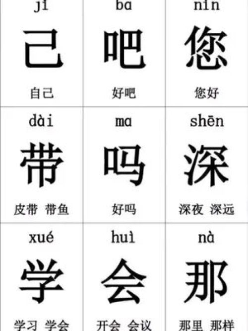 读拼音学汉字 