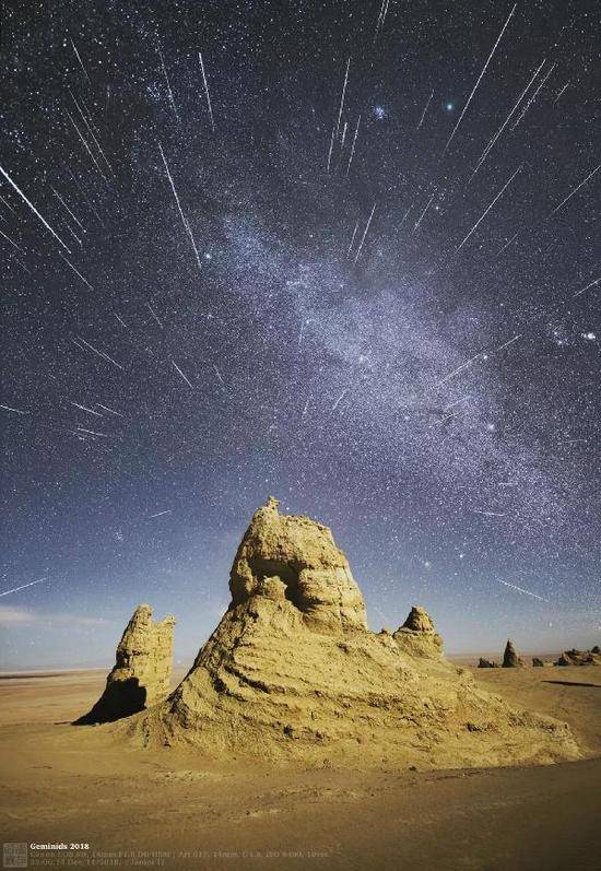 双子座流星雨坠入夜空 你了解它吗