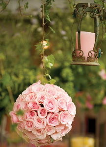 粉色浪漫花球