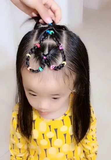 儿童辫子发型 超可爱个性的小孩花样编发发型 