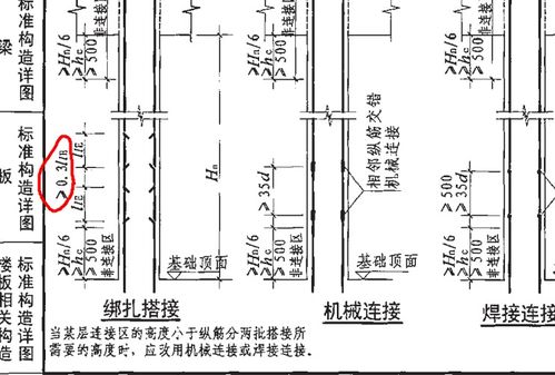 平法的柱搭接中间的那个0.3LlE是什么