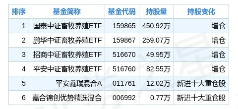 天邦股份股票有哪些基金持仓