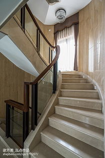 别墅楼梯装修设计效果图片大全 别墅楼梯设计方案 