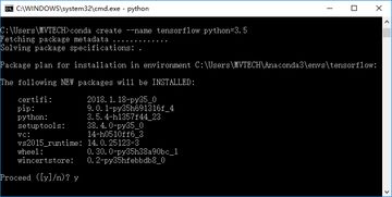 TensorFlow在Win10上的安装