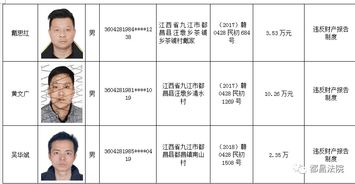 都昌法院公布了2019年第三批失信人员名单