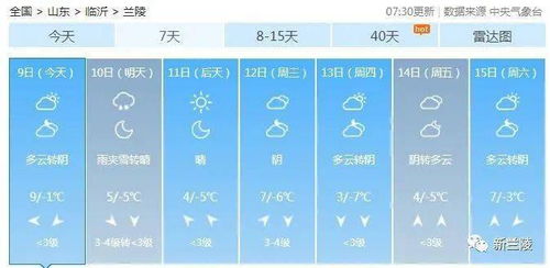 雪又要来 最低 7 接下来兰陵天气