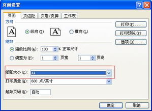excel怎么样设置打印纸张的大小 