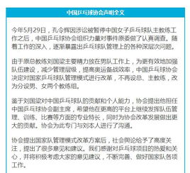 对中国乒乓球的致信,如何评价中国乒乓球协会发出的《致歉信》 对中国乒乓球的致信 第1张