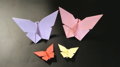 手工折纸 一张纸折出漂亮的蝴蝶,亲子互动一起来折吧 
