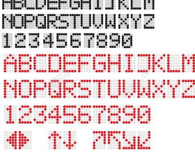 圆点方块英文字体图片模板免费下载 ai格式 编号13117542 千图网 