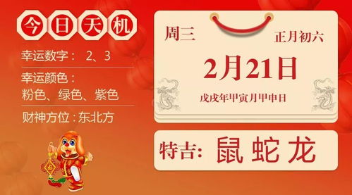 2月21日生肖运势 鼠 蛇 龙大吉 