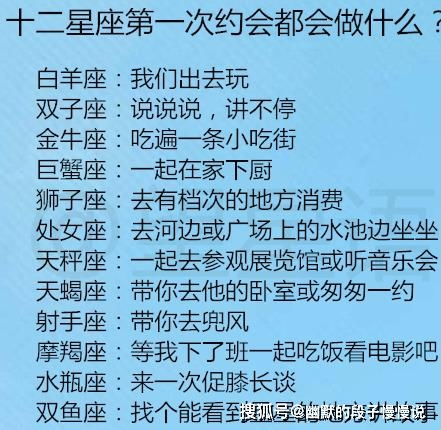 十二星座面对爱人的离开都会有什么表现 十二星座第一次约会都会做什么