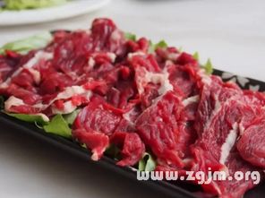 梦见好多肉