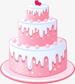 卡通粉色可爱蛋糕素材图片免费下载 高清装饰图案psd 千库网 图片编号27594 