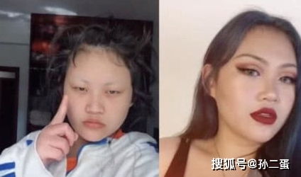 网恋水多深,90后女生化妆前VS化妆后,小哥哥们还网恋吗