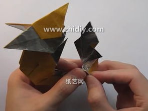折纸摩羯手工折纸制作教程 