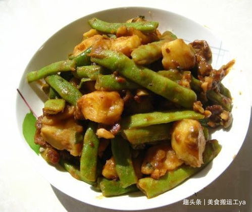 小鸡烧豆角干的家常菜谱是什么？