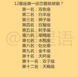 12星座谁一谈恋爱就被骗 12星座的认错方式是什么