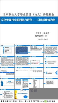 盈利能力毕业论文ppt