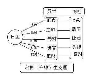 自学八字命理入门 八字十神家族关系谱