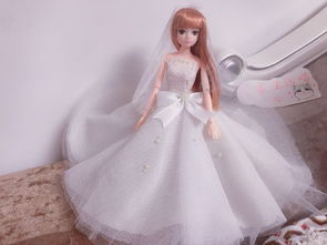 给芭比娃娃做婚纱礼服,这么漂亮的娃娃衣你也可以做出来