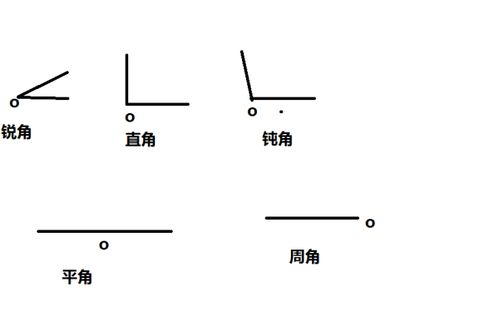 直角的角的词语解释,什么叫角，什么叫锐角直角钝角平角周角？