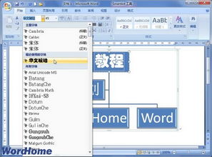 在Word2007中设置SmartArt图形文本字体 