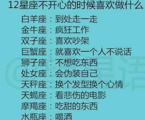 12星座为了什么结婚 12星座不开心的时候喜欢做什么