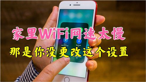 家里wifi网速太慢,只需更改一下手机设置,网速可提升5倍 