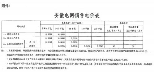 上海电价调整通知书