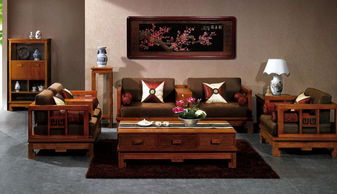 木头沙发装饰图