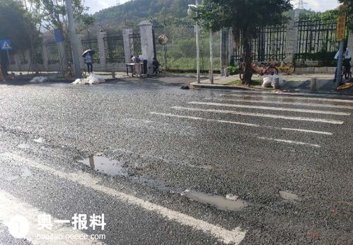 延芳路道路破损严重,坑坑洼洼不好走