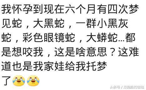 准妈妈的胎梦真是没水了,太准了 梦见蛇生个儿子 