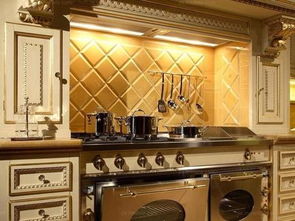 2017美式复古厨房装修效果图 房天下装修效果图 